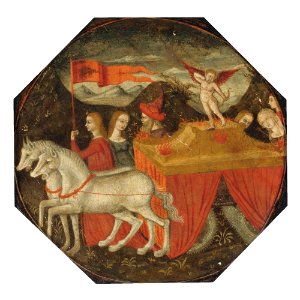 22 TUSCAN SCHOOL, CIRCA 1470 TRIUMPH OF LOVE A DESCO DA PARTO Private coll.
