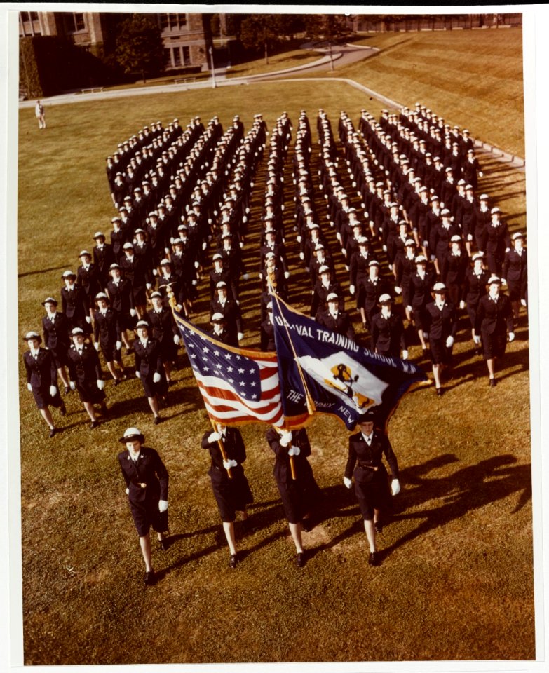 80-G-K-14518 - WAVES Color Guard, Hunter College (ca 1943-44)