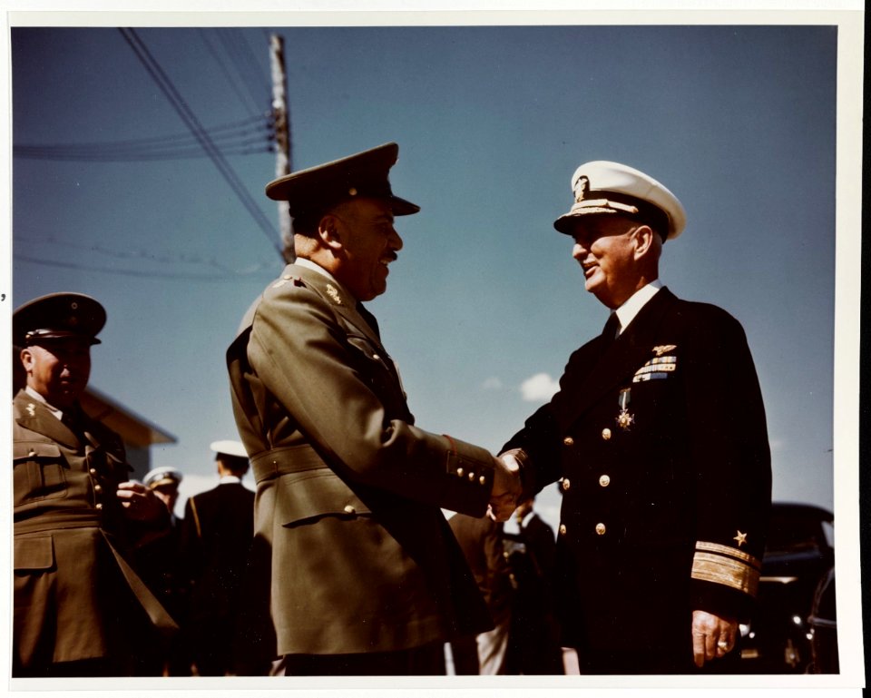 80-G-K-4615 General Francisco Urquizo and RADM Charles P. Mason