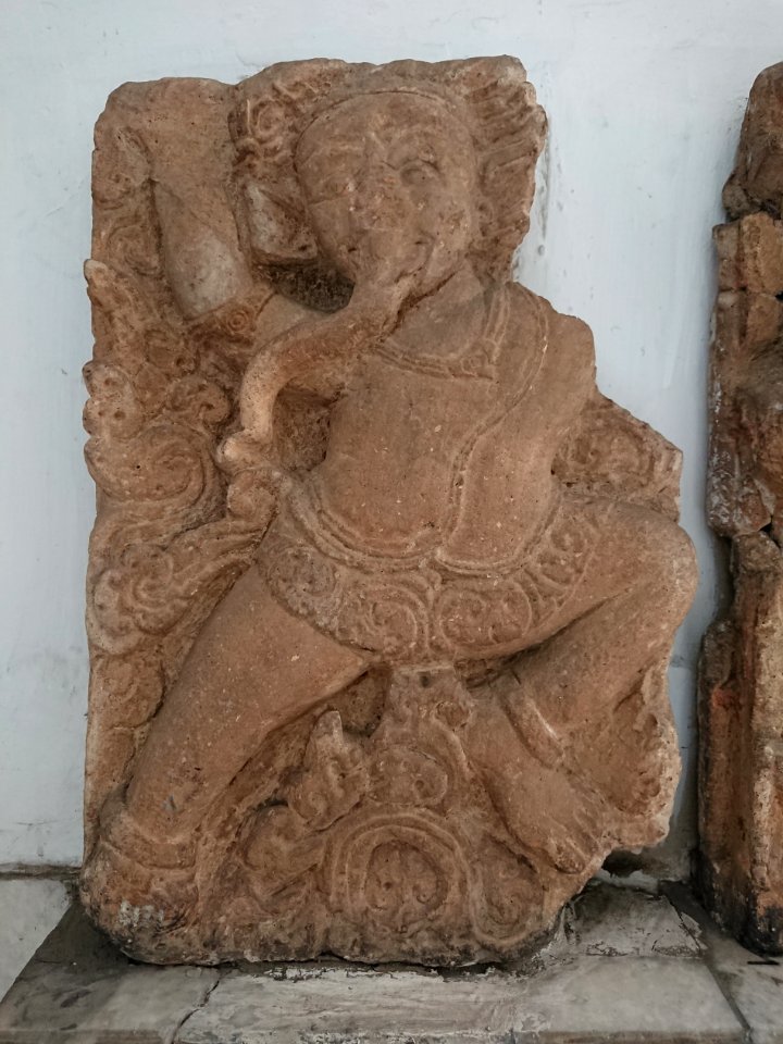 A Dancer With An Elephant's Head Relief Statue 6121