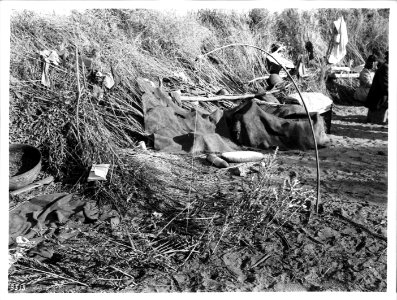 A game trap near a Chemehuevi Indian camp, ca.1900 (CHS-3513)