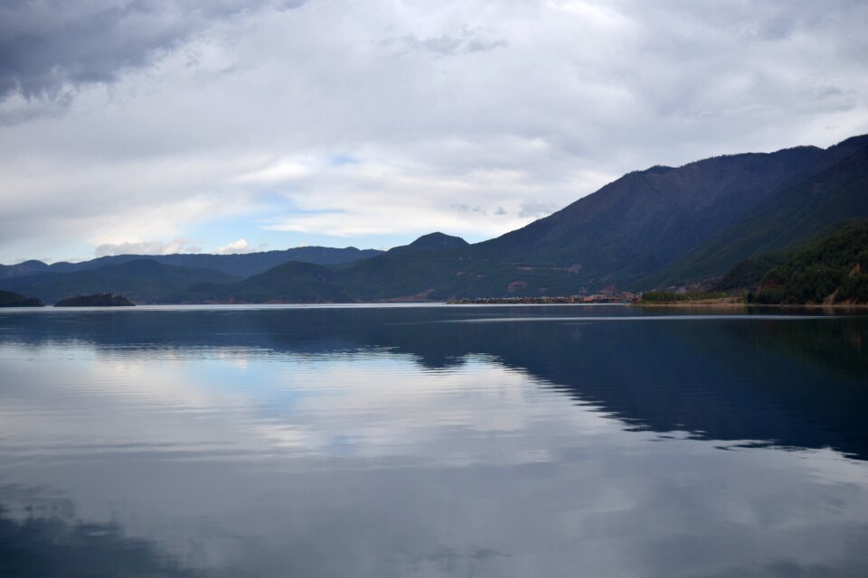 Lake outdoor sky photo