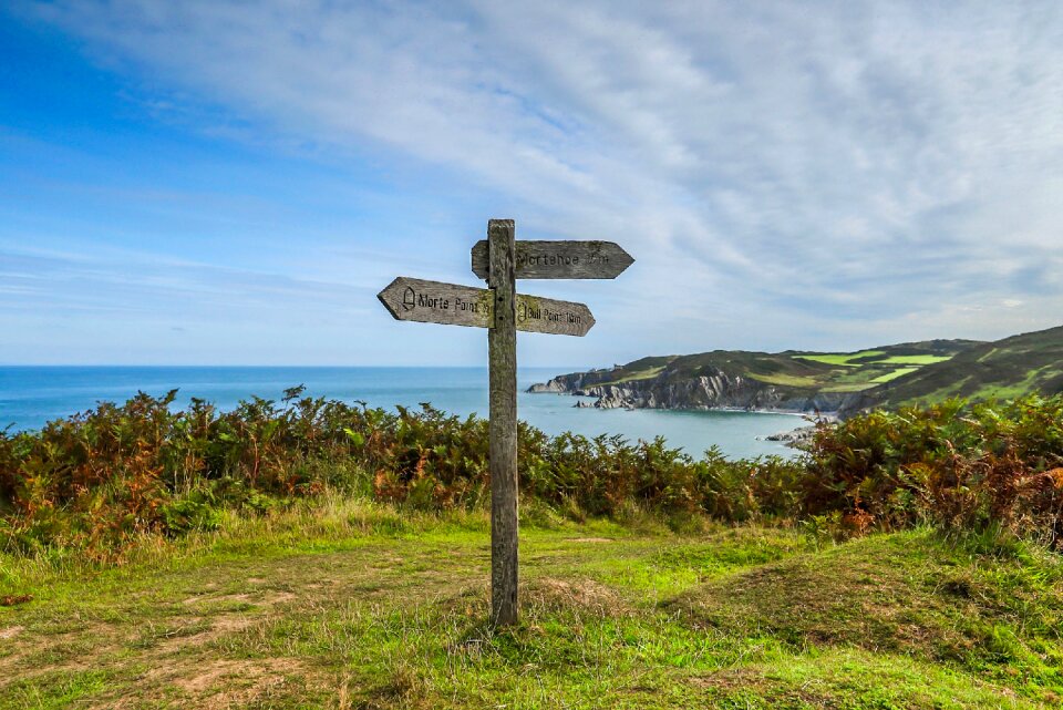 The direction of the ocean england