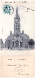 Armentières — Église Notre Dame du Sacré Cœur - verso & recto