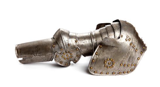 Armskena och axelstycke till rustning - Livrustkammaren - 106471