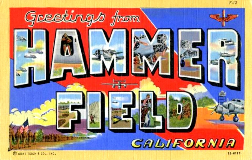 Army Air Forces - Postcard - Hammer Field California