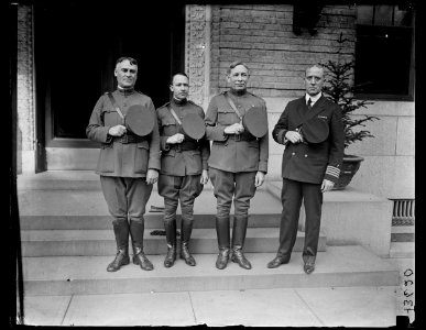 Army and Navy Chaplains who will officiate at the burial of An Unknown American Soldier at Arlington National Cemetery, November 11th, 1921. Left to right- Chaplain John T. Axton, D.S.M, LCCN2016890884