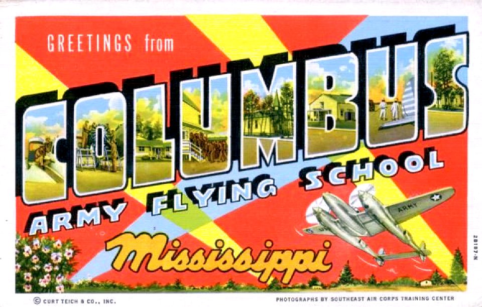 Army Air Forces - Postcard - Columbus Field Mississippi