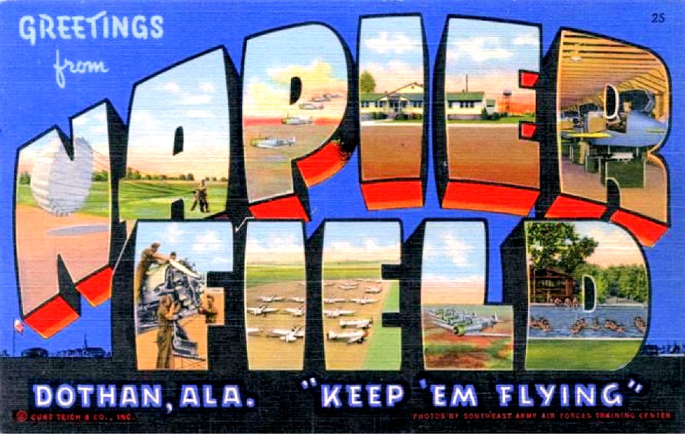 Army Air Forces - Postcard - Napier Field Alabama