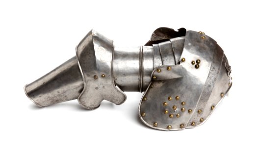 Armskena och axelstycke till rustning, 1600-tal - Livrustkammaren - 106465