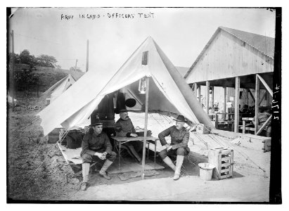 Army in camp - officer's tent LCCN2014689070 photo