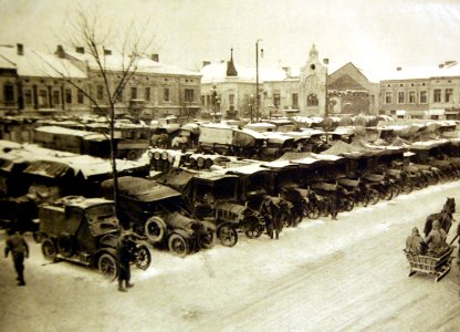 Army cars, Austo-Hungarian Troops at War, 1916 (32651876434)