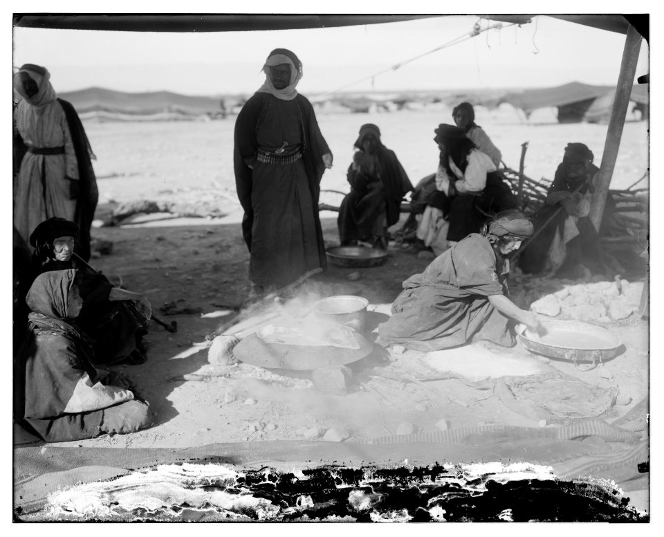 Bedouin women baking LOC matpc.06839
