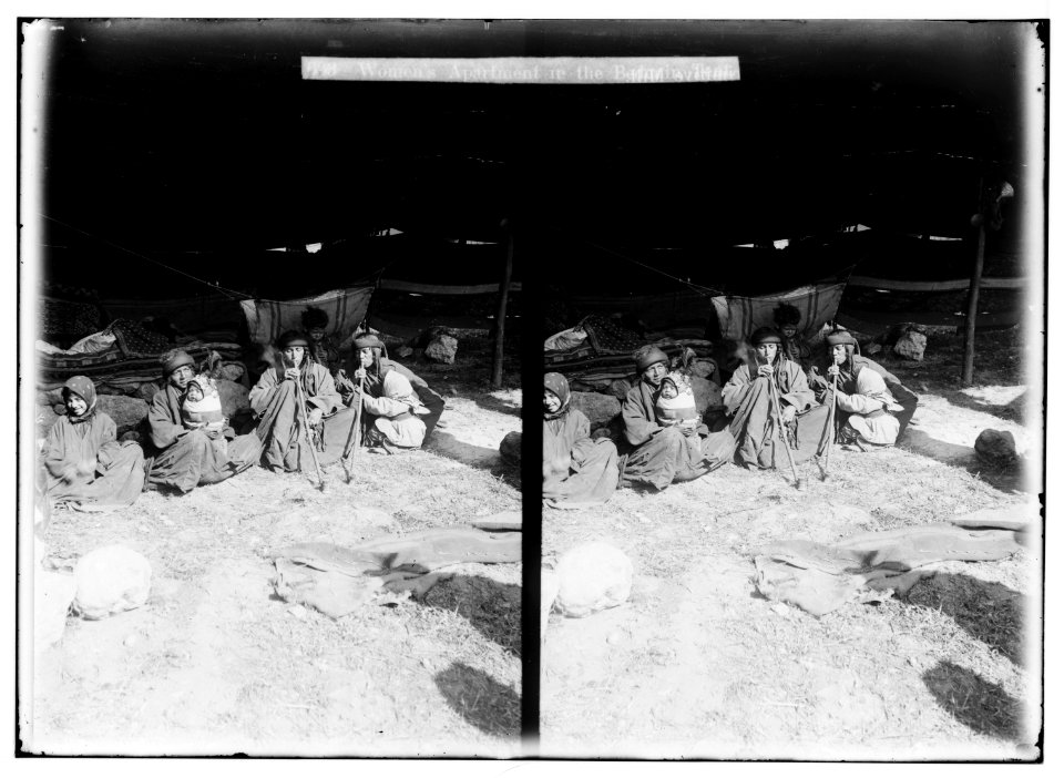 Bedouin wedding series. Women's apartment in the Bedouin tent LOC matpc.01351