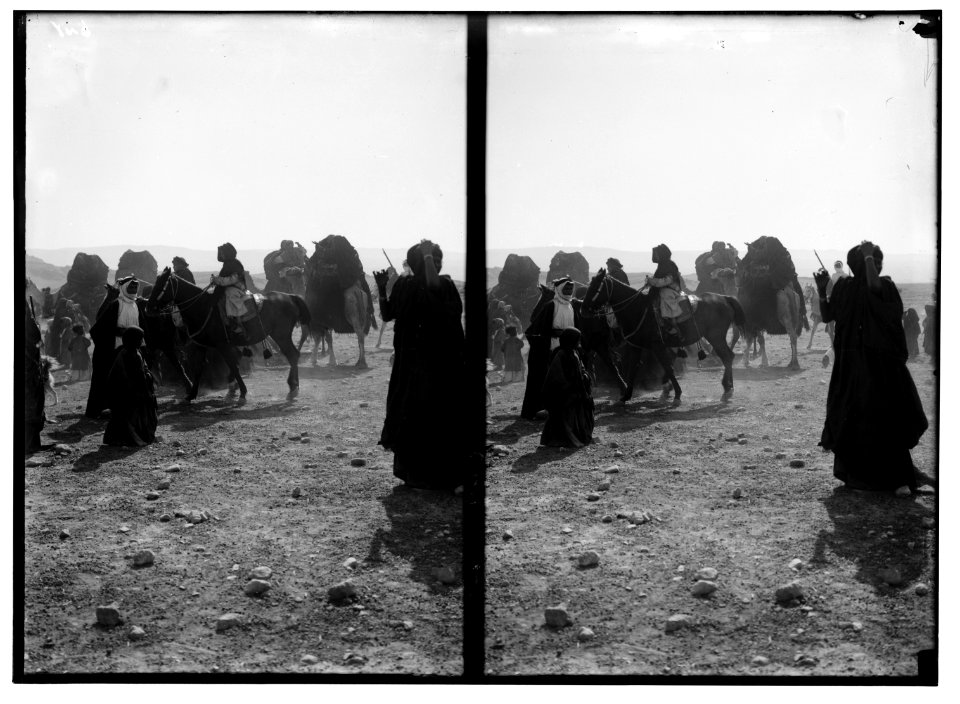 Bedouin wedding series. Wedding procession starting LOC matpc.01340