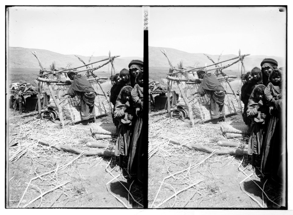 Bedouin woman weaving papyrus mats LOC matpc.06043