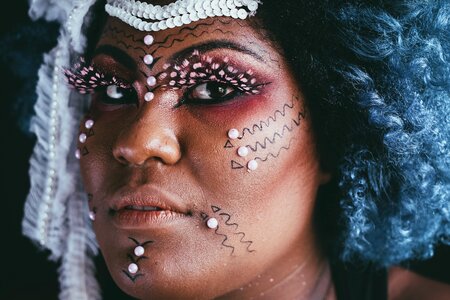 Woman makeup art