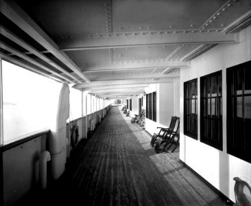 Cabin Class Promenade on the 'Missanabie' (1914) RMG G10958