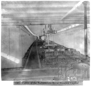 Cabin of the Sacramento River Steamer Capital LCCN2002723146