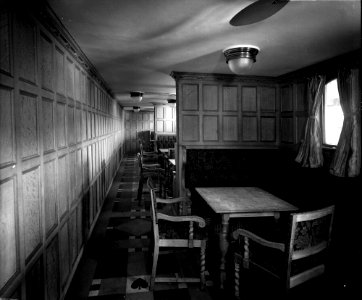 Cabin Class Card Room on the 'Missanabie' (1914) RMG G10946