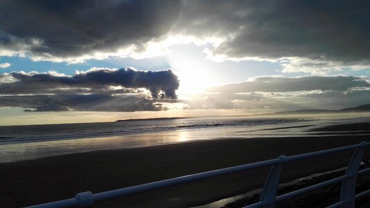 Beach cloud sky