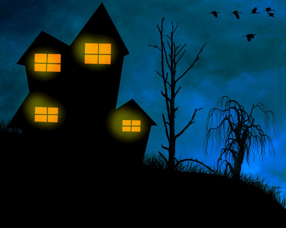 Ghostly mysterisch lights