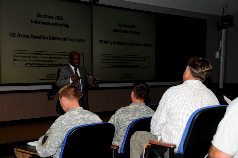CAC briefs USAACE staff, faculty on Doctrine 2015 (7986178787)