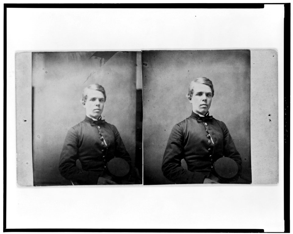 Cadet J.R. Meigs, half-length portrait, seated, holding cap LCCN98500902