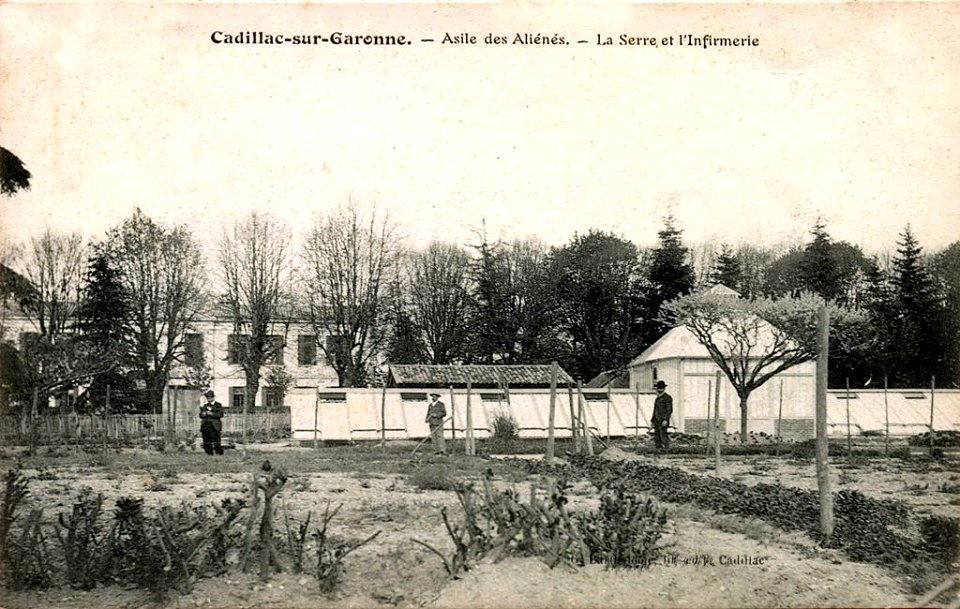 Cadillac-sur-Garonne - allée-des-Aliénés - la-serre et l'infirmerie