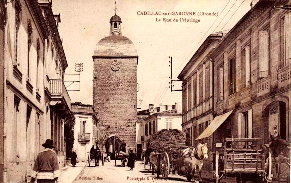 Cadillac-sur-Garonne - rue de l'Horloge 1