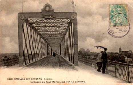 Cadillac-sur-Garonne - Pont metallique 1c