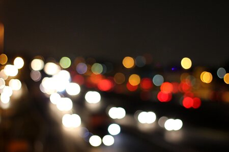 Night bokeh brown bokeh