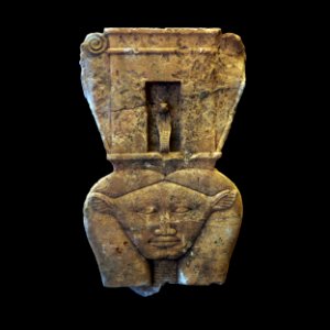 Capital depicting Hathor-MAHG 027868-P6130434-black