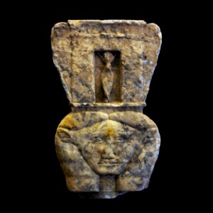 Capital depicting Hathor-MAHG 027868-P6130431-black