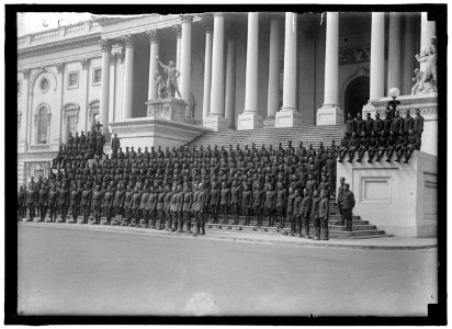 CAPITOL, U.S. VISITORS, ETC. MILITARY POLICE OF 1ST DIVISION ON STEPS LCCN2016870448 photo