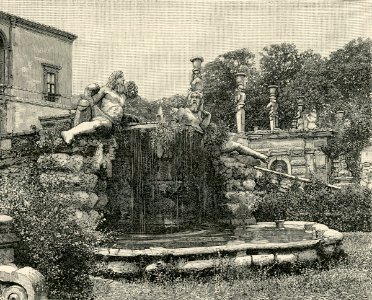 Caprarola cascata del Bicchiere nel Castello dei Farnese
