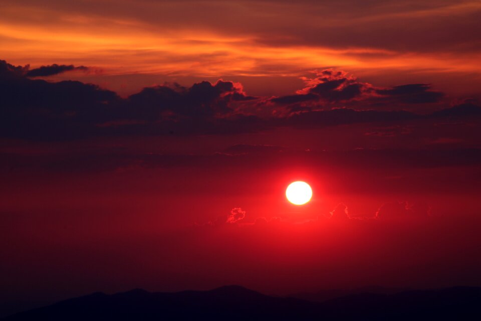 Dusk sun evening