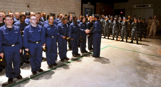 Capping ceremony at Recruit Training Command 110815-N-IK959-876