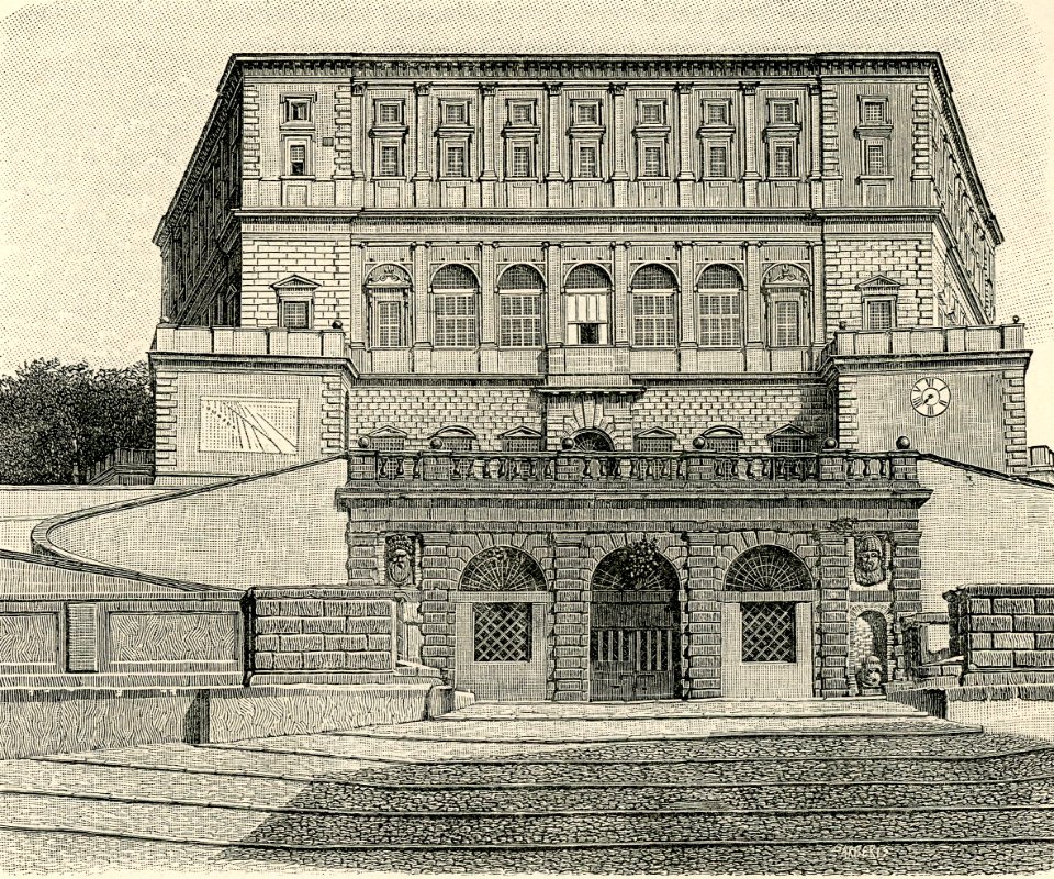 Caprarola facciata del Castello fortezza dei Farnese