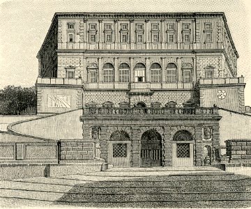 Caprarola facciata del Castello fortezza dei Farnese