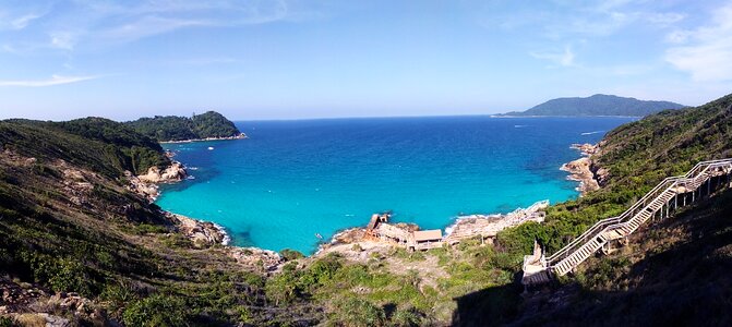 Island ocean scenery