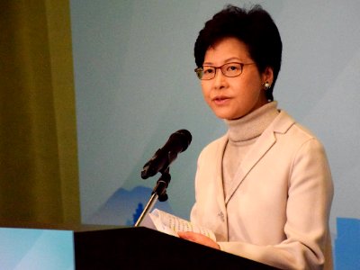 Carrie Lam CE candidacy announcement