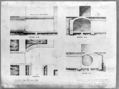 Cellar, north wing, junction of air-ducts LCCN2002717732