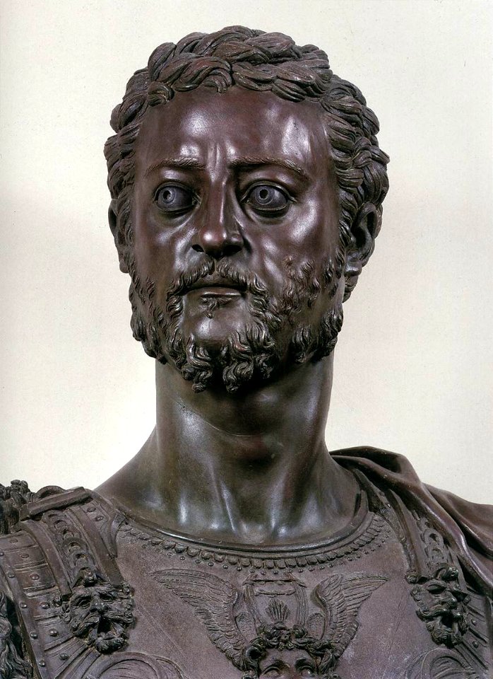 Cellini - Bust of Cosimo I (detail), 05bronze