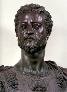 Cellini - Bust of Cosimo I (detail), 05bronze