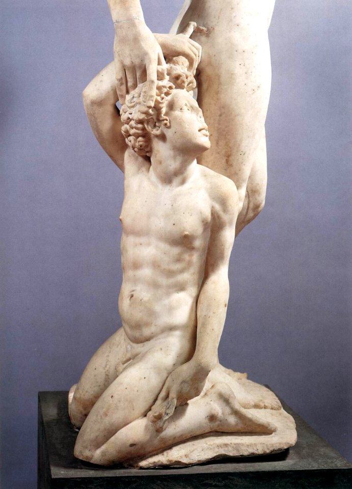 Cellini - Apollo and Hyacinth (detail), 01marble