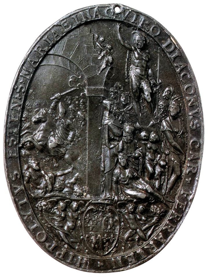 Cellini - Seal of Cardinal Ippolito d'Este, 09medal