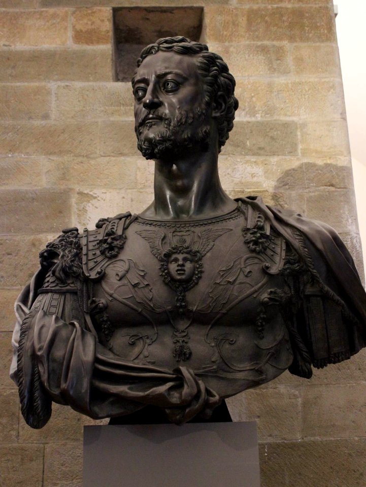 Cellini - Bust of Cosimo I, 04bronze