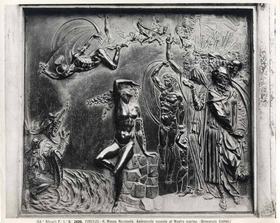 Cellini - Perseo libera Andromeda, 1545 - 1554, inventario Bronzi, n. 483