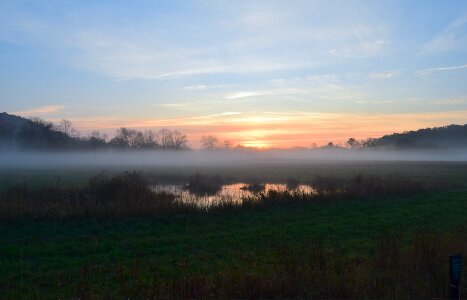 Morning nature landscape